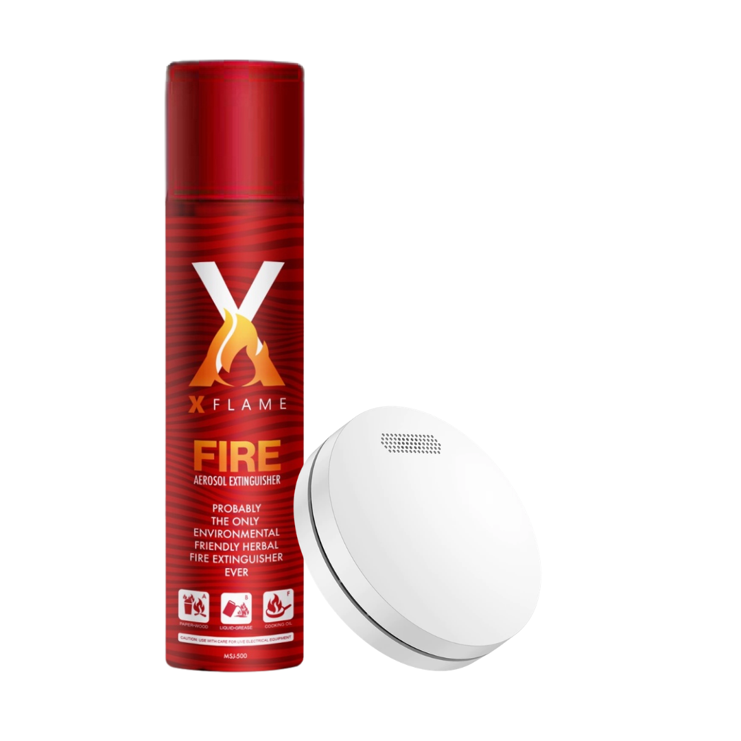 XFLAME MSJ-500 Fire Extinguisher with WIFI Smart Smoke Alarm