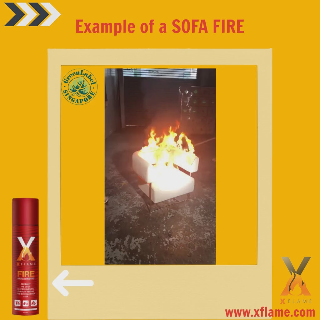 XFLAME MSJ-500 Aerosol Foam Fire Extinguisher