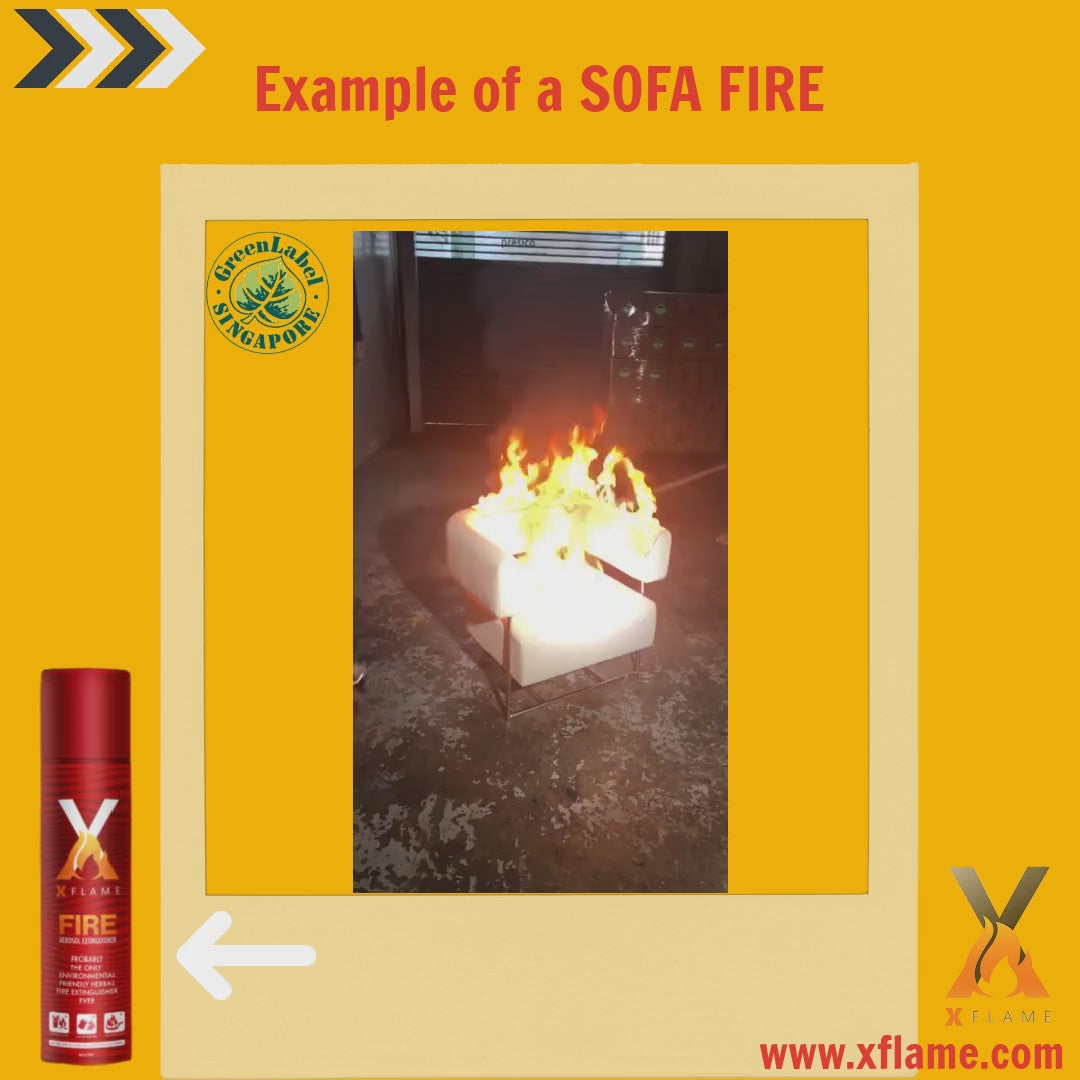 XFLAME MSJ-500 Aerosol Foam Fire Extinguisher